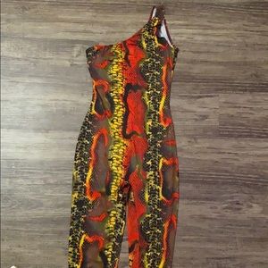 Snakeskin Jumpsuit